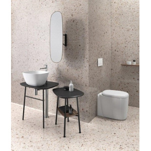 Vaso WC a pavimento filomuro Plural Rim-Ex 55 cm bianco opaco Vitra 2
