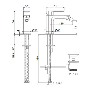 Miscelatore Monocomando per Bidet Haka Newform – Eleganza e Qualità 2