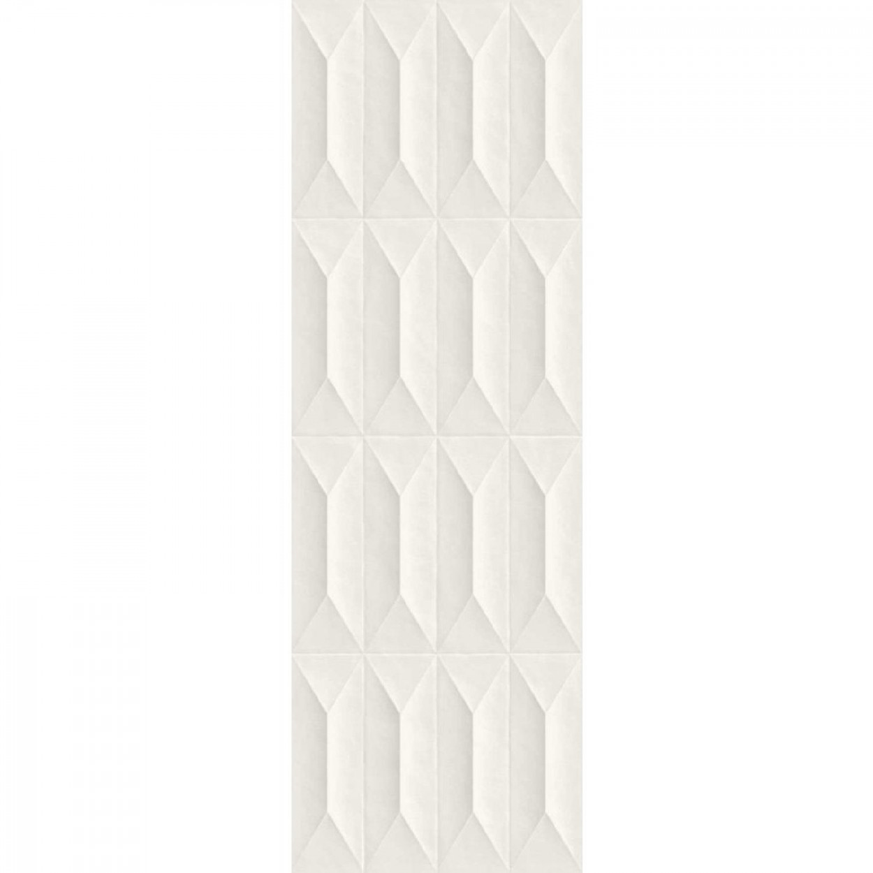 Colorplay White Struttura Cabochon 3D Rettificato 30×90 cm - Marazzi