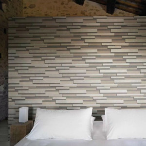 Industrial Modulo Listello Ivory/Moka/Taupe Mix 3D 15x60 cm - Florim 2