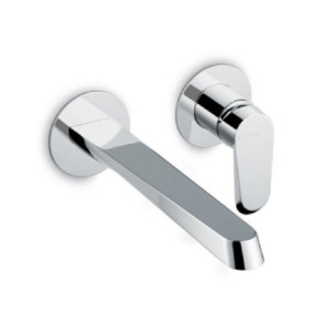 Gruppo miscelatore lavabo a parete senza scarico Nio cromo Newform