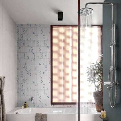 Crogiolo Rice Bianco Decoro Leaf Lux 5x15 cm - Piastrelle Marazzi