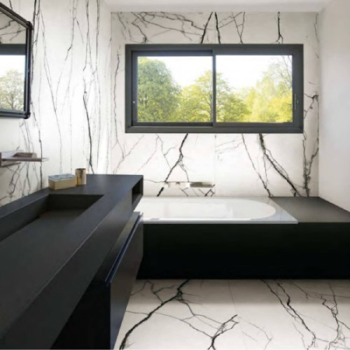 B&W Marble Breach High Glossy 60x120 cm rettificato - Florim