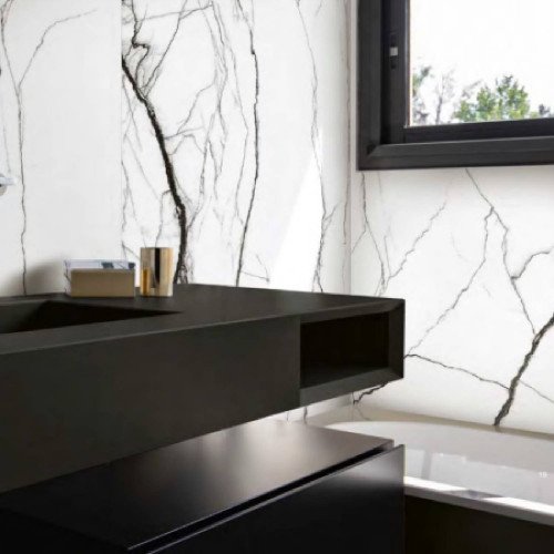 B&W Marble Breach High Glossy 60x120 cm rettificato - Florim
