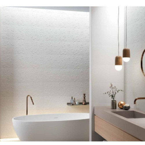 Lumina 91,5 Flower White Matt 30,5x91,5 Rettificato - Fap Ceramiche