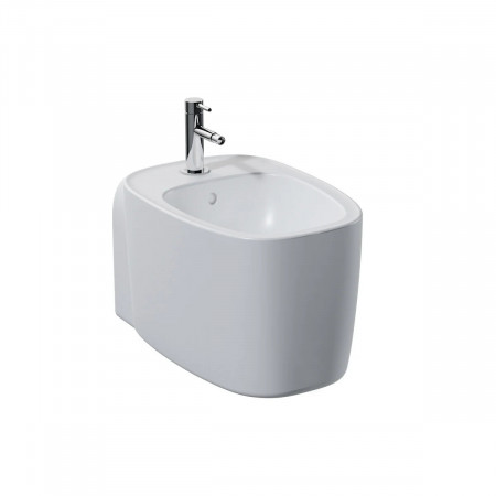 Bidet sospeso filo muro Plural 55 cm bianco lucido - Vitra