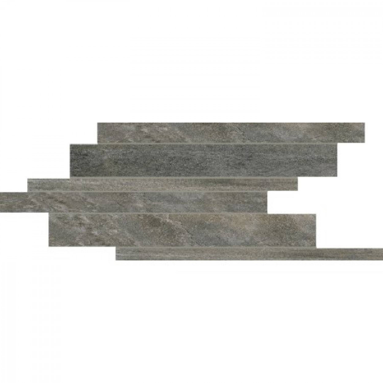 Walks 1.0 Modulo Listelli Sfalsati Gray Soft 21x40 cm - Florim