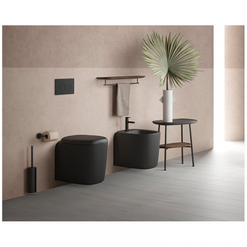 Bidet sospeso Plural 55 cm nero opaco - Vitra