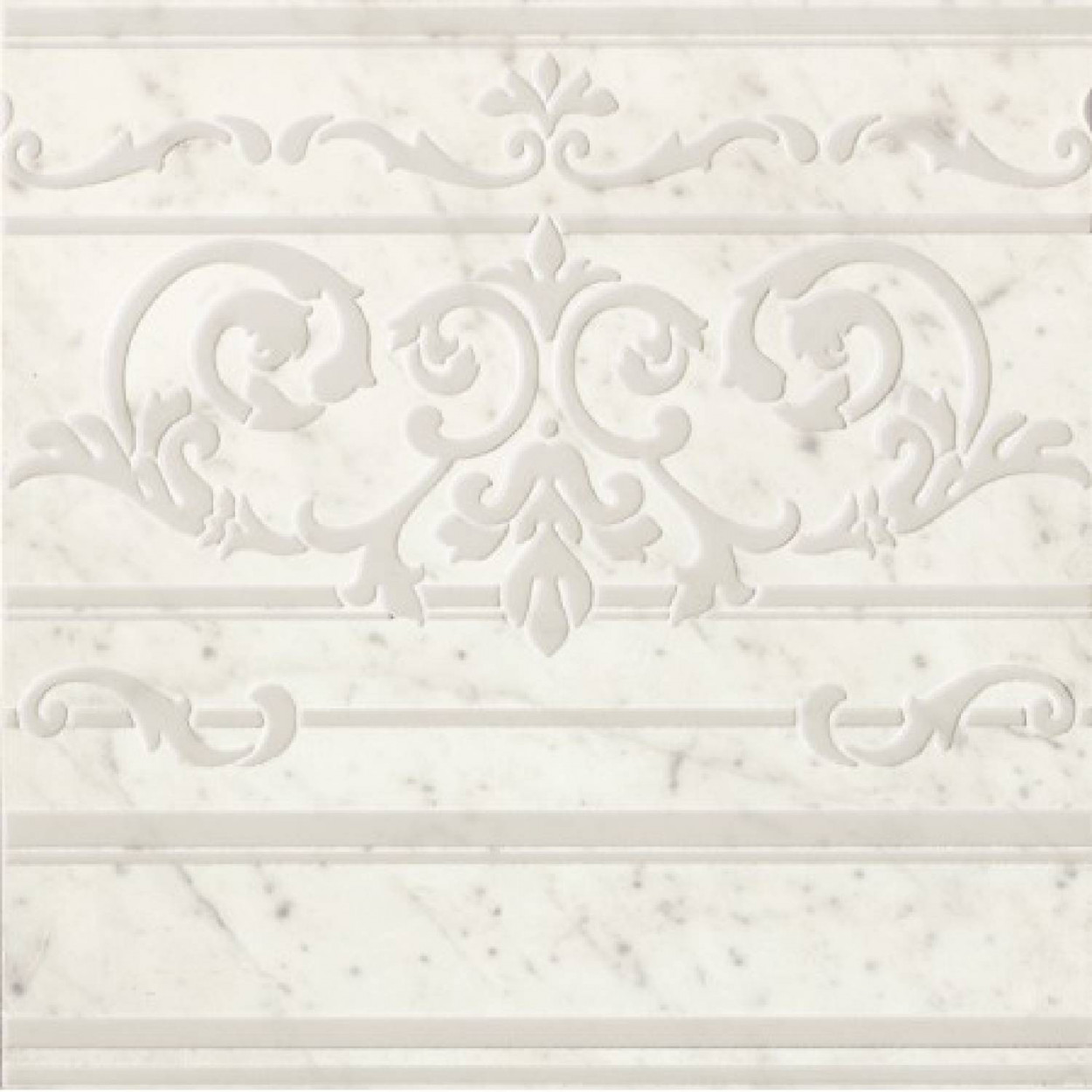 Roma Diamond Carpet Carrara Border 60x60 cm rettificato - Fap Ceramich