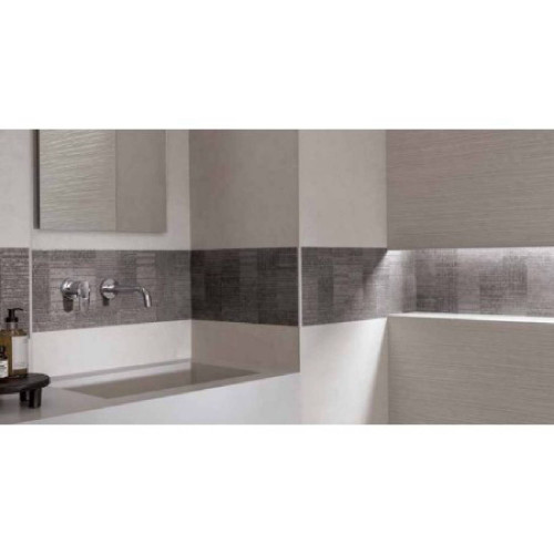 Sheer Canvas Steel Inserto Matt 25x75 cm - Fap Ceramiche | Meglioalge