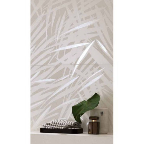Sheer Leaves White Inserto 80x160 cm Rettificato | Fap Ceramiche