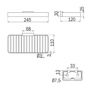 Cestino portaoggetti 25 cm Lea cromo - Inda 2