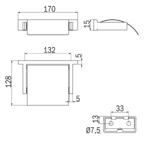 Porta rotolo con coperchio serie Lea cromo - Inda 2