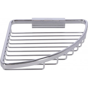 Cestino portaoggetti angolare sganciabile 19 cm ottone cromato - Inda 2