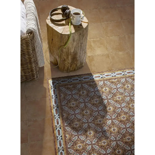 Epoca Decoro Tappeto Ocra 30x30 cm - Eleganza e Design di Ragno