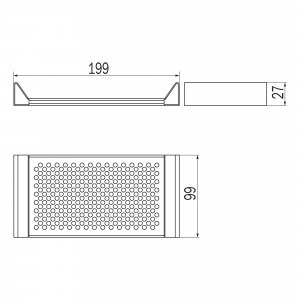 Cestino portaoggetti basso Indissima inox spazzolato - Inda 2