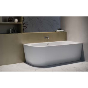 Vasca da bagno Silba angolo destro 178x78x59h cm bianco lucido Jacuzzi