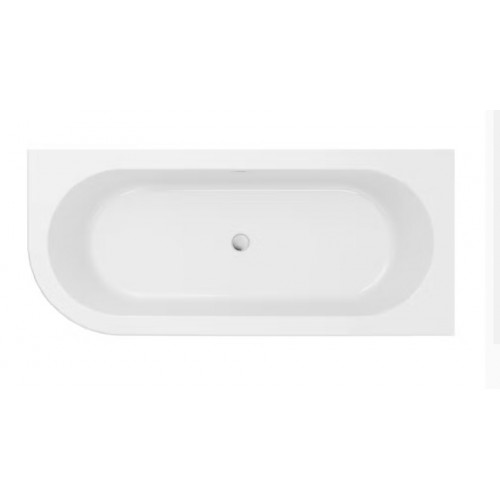 Vasca da bagno Silba angolo destro 178x78x59h cm bianco lucido Jacuzzi