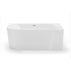 Vasca da bagno Dalma angolare lato destro 155x80x60.5h cm bianco lucid 2