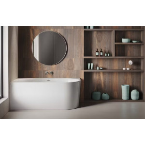 Vasca da bagno Dalma angolare lato sinistro 155x80x60.5 cm bianco luci