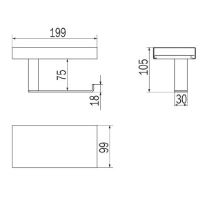 Porta rotolo con coperchio Indissima sinistro acciaio inox spazzolato 2
