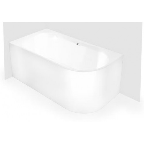 Vasca da bagno Dalma angolare lato sinistro 155x80x60.5 cm bianco luci