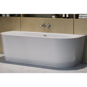 Vasca da bagno Silba centro parete 180x79x58h cm bianco lucido Jacuzzi 2