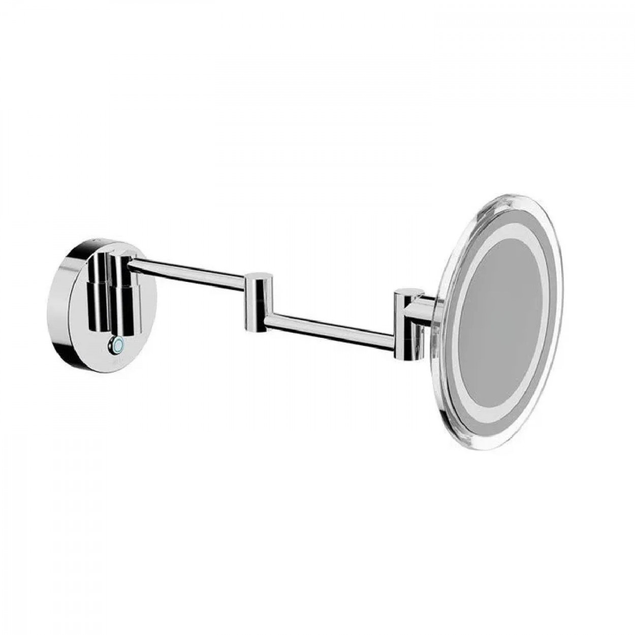 Specchio ingranditore a parete con braccio snodato My Mirror cromo - I