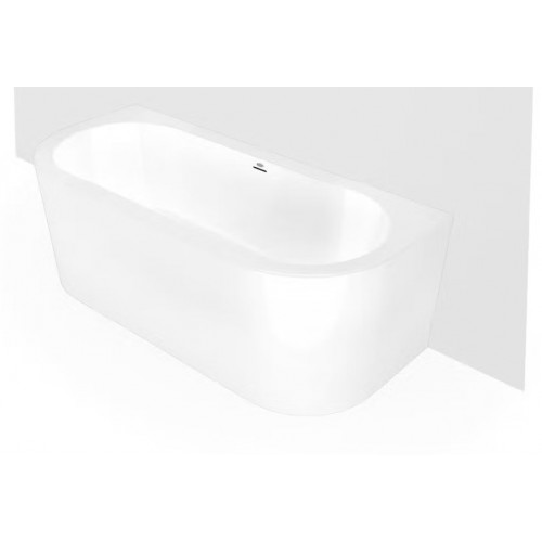 Vasca da bagno Silba centro parete 180x79x58h cm bianco lucido Jacuzzi