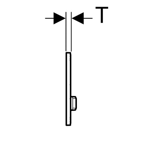 Placca di comando Sigma50 fumè specchiettato Geberit - Meglioalge