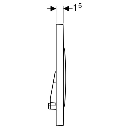 Placca di comando Sigma20 cromo opaco - Geberit | Meglioalge