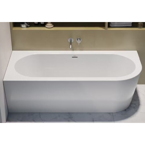 Vasca da bagno Silba angolo sinistro 178x78x59h cm bianco lucido Jacuz