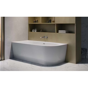 Vasca da bagno Silba angolo sinistro 178x78x59h cm bianco lucido Jacuz
