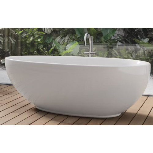 Vasca da bagno Desirè centro stanza 185x94.5x63.5h cm bianco lucido Ja