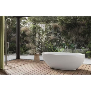 Vasca da bagno Desirè centro stanza 185x94.5x63.5h cm bianco lucido Ja