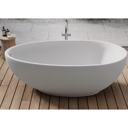 Vasca da bagno Desire centro stanza 185x94.5x63.5h cm bianco satinato