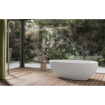 Vasca da bagno Desire centro stanza 185x94.5x63.5h cm bianco satinato