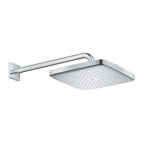 Set soffione doccia a parete 1 getto Tempesta 250 Cube cromo - Grohe