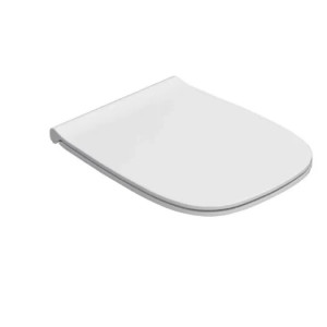 Coprivaso Genesis con chiusura rallentata bianco lucido Ceramica Globo 2