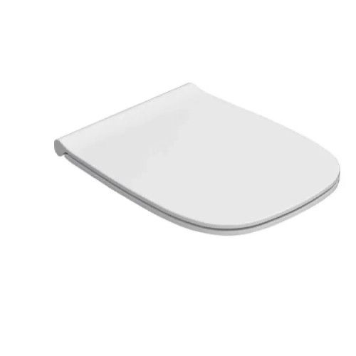 Coprivaso Genesis con chiusura rallentata bianco lucido Ceramica Globo