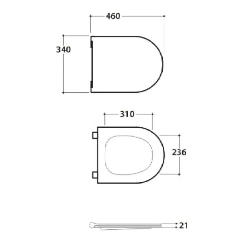 Coprivaso con chiusura rallentata Mode bianco lucido di Globo - Meglio