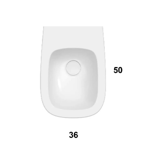 Bidet sospeso Genesis 50x36 cm bianco lucido - Globo | Meglioalge