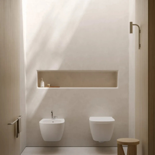 Bidet sospeso Genesis 50x36 cm bianco lucido - Globo | Meglioalge