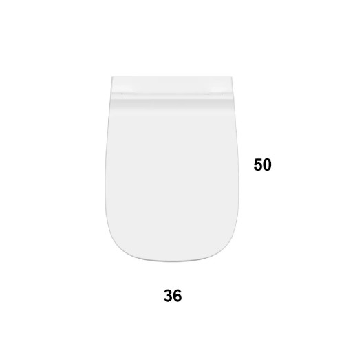 Vaso a terra scarico traslato senza brida Genesis bianco lucido Globo
