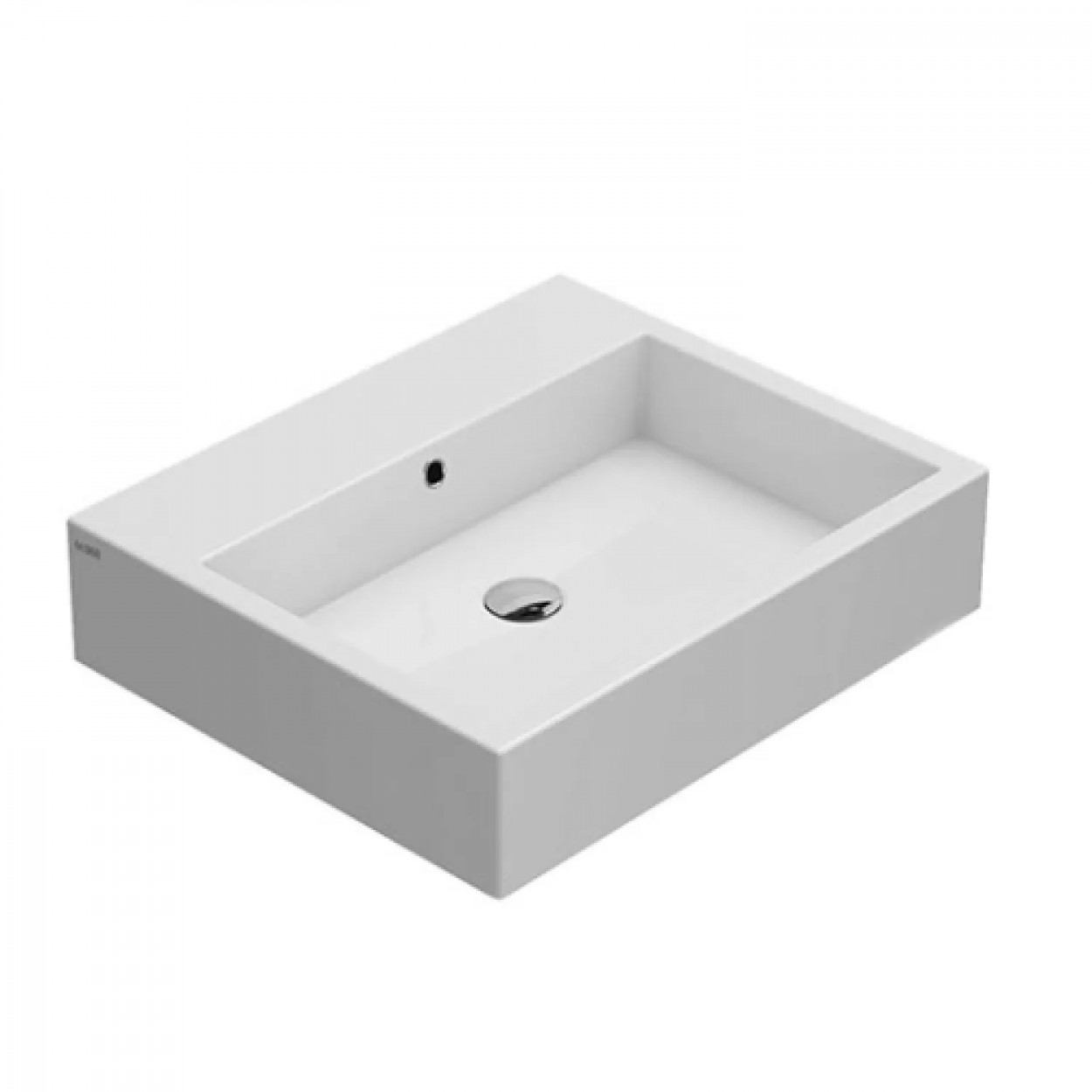 Lavabo da appoggio/sospeso 60x50 cm Classic bianco lucido - Globo