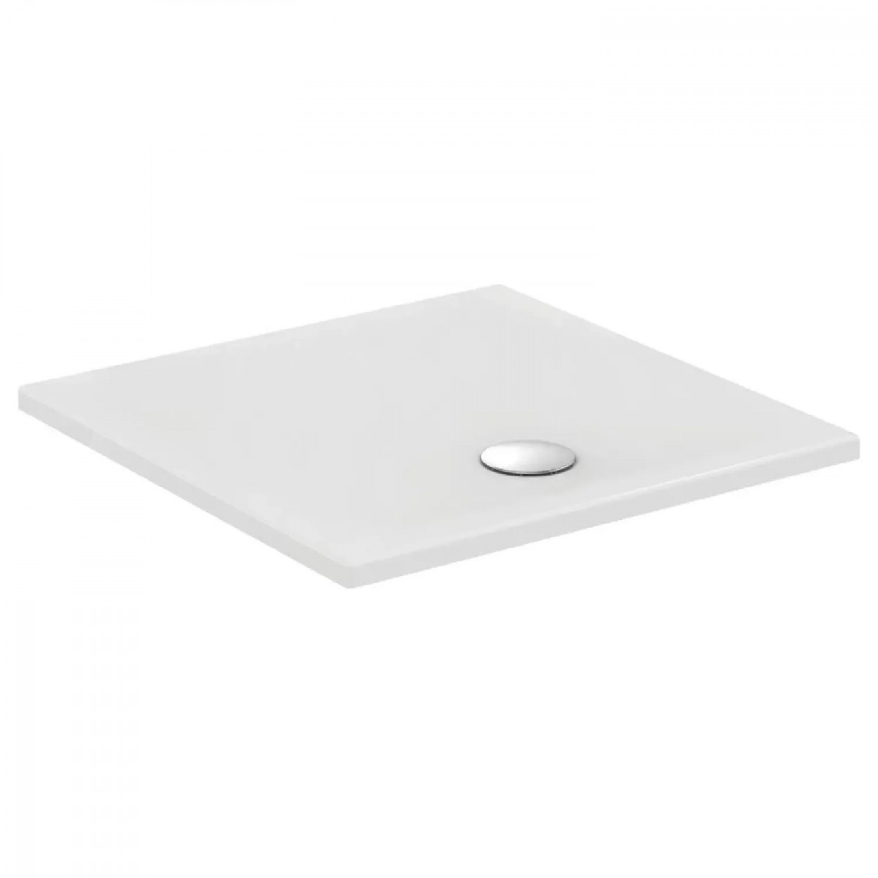 Piatto doccia ultrasottile 80x80 cm Strada bianco lucido - Ideal Stand