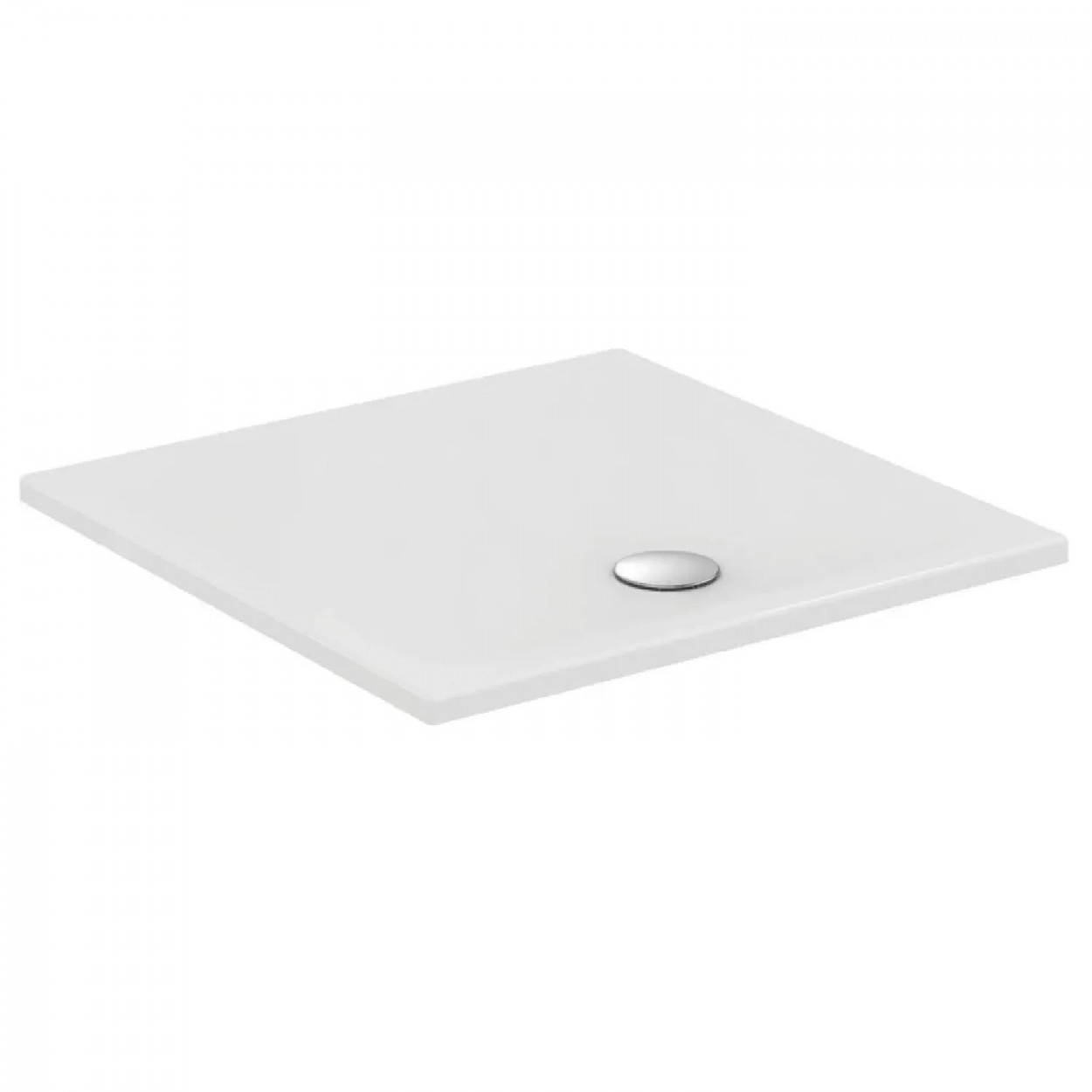 Piatto doccia ultrasottile 90x90 cm Strada bianco lucido - Ideal Stand