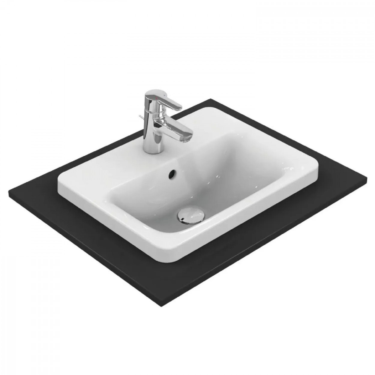 Lavabo da incasso 50 cm Connect bianco lucido - Ideal Standard