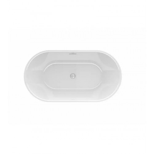 Vasca da bagno ovale Chic centro stanza 150x80x60h cm bianco lucido Ja