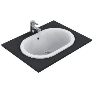Lavabo da incasso soprapiano 62 cm Connect bianco lucido - Ideal Stand 2